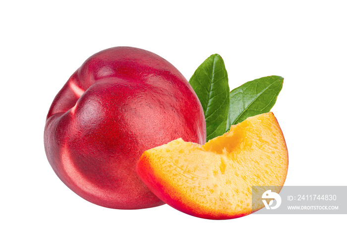 Nectarine isolated on transparent png