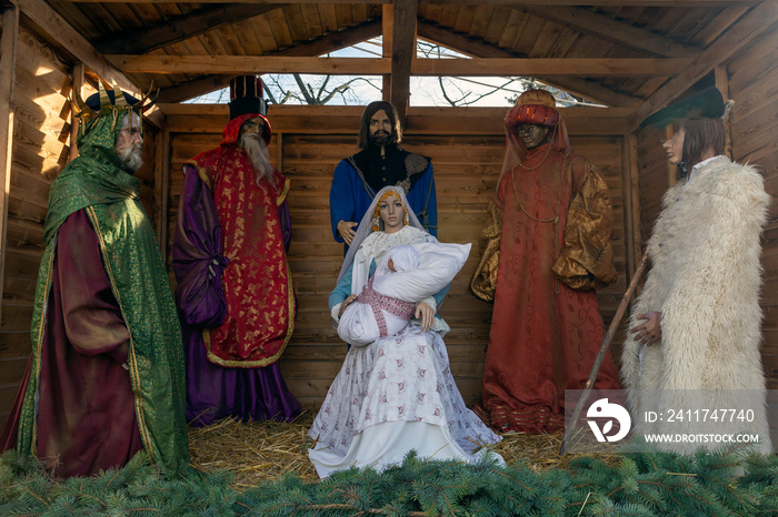 Nativity scene in Kecskemet , Hungary