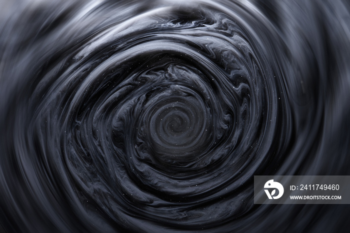 Abstract background outer space black hole. Wormhole absorbs matter. Eye Tornado Whirlwind