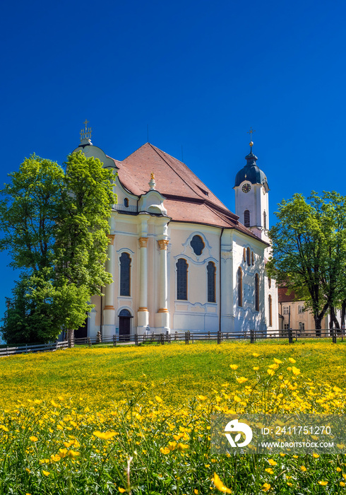 Wieskirche Pilgrimage Church. Bavaria, Germany