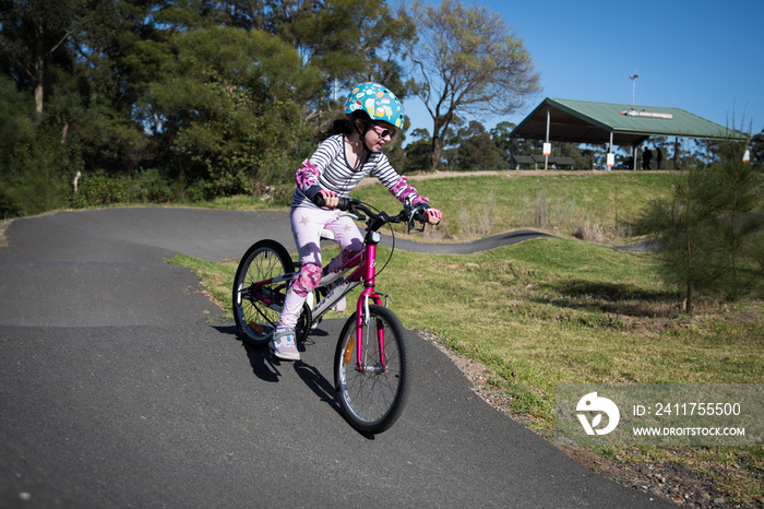 On the bike track