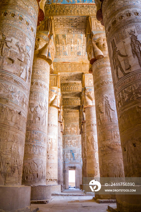 Dendera Temple interior, Ancient Egypt