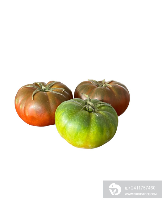 Raf type tomato isolated on white background