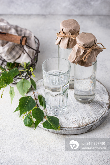 Birch juice, traditional Russian spring drink