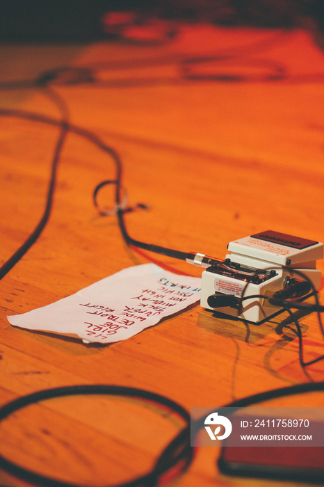 Setlist and a Guitar Pedal