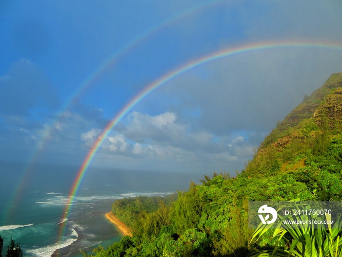 exploring tropical island of kauai