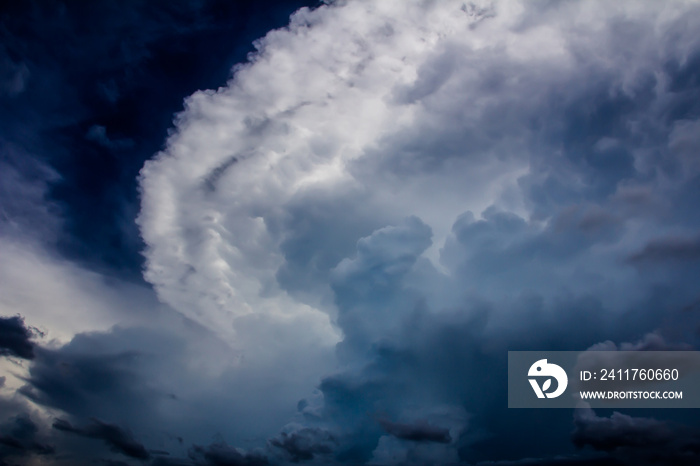 Dark and dramatic storm clouds background