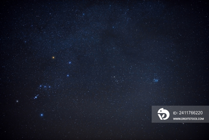 Milky Way stars and starry skies photographed with long exposure from a remote suburb dark location.