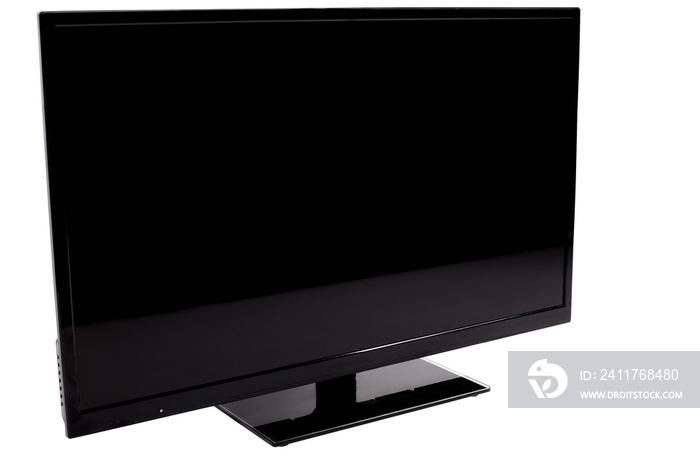 Flat screen TV perspective view with transparent background (png image)