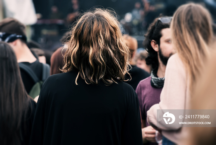 people enjoy concert