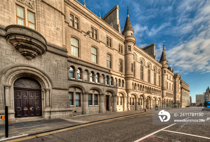 Union street - Aberdeen city, Scotland, United Kingdom.