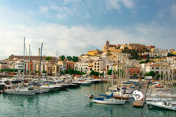 The port of Ibiza