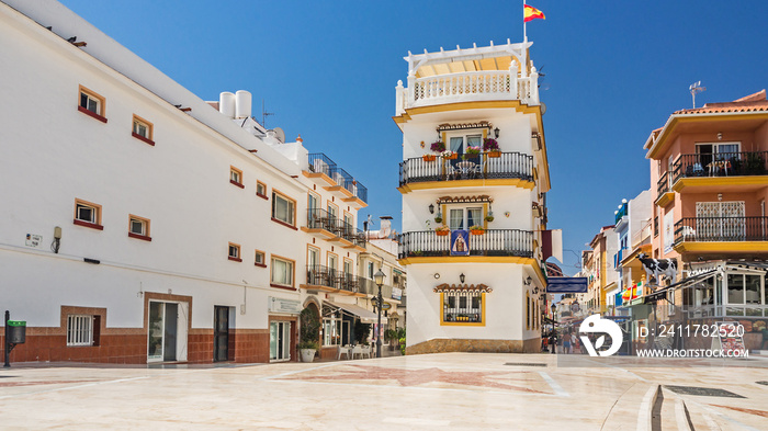 central part of Torremolinos town, Andalusia in Spain