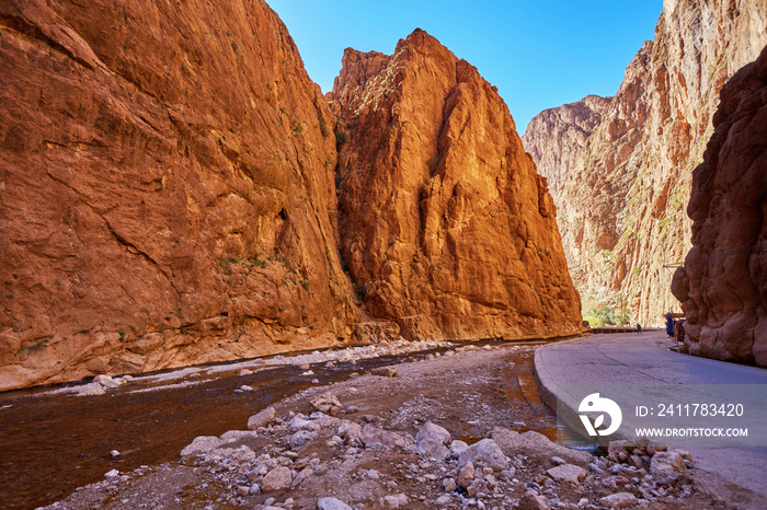 Todgha Gorge, a canyon in the High Atlas Mountains