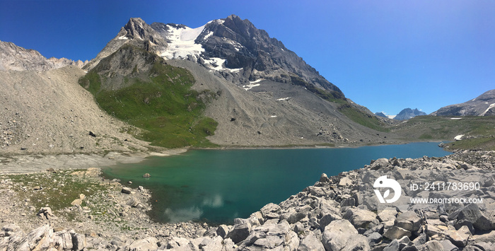 Lac Long, Grande Casse, Parc national de la Vanoise, Savoie, France