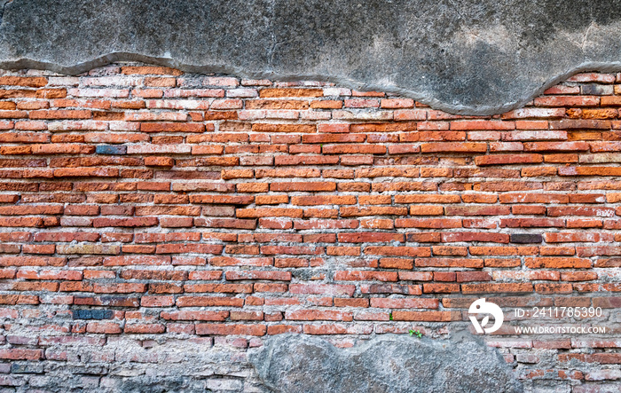 Red brick wall texture background,brick wall texture for for interior or exterior design backdrop,vintage tone.