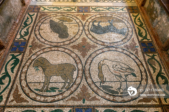 Floor mosaics of the St Mark’s Basilica in Venice