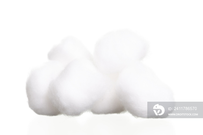 Cotton wool isolate on white background