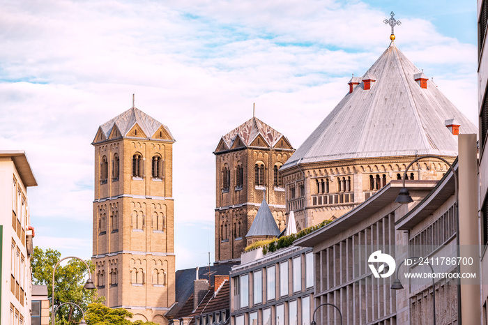 Saint Gereon Church in Cologne city. Sightseeing and religious tourism landmarks