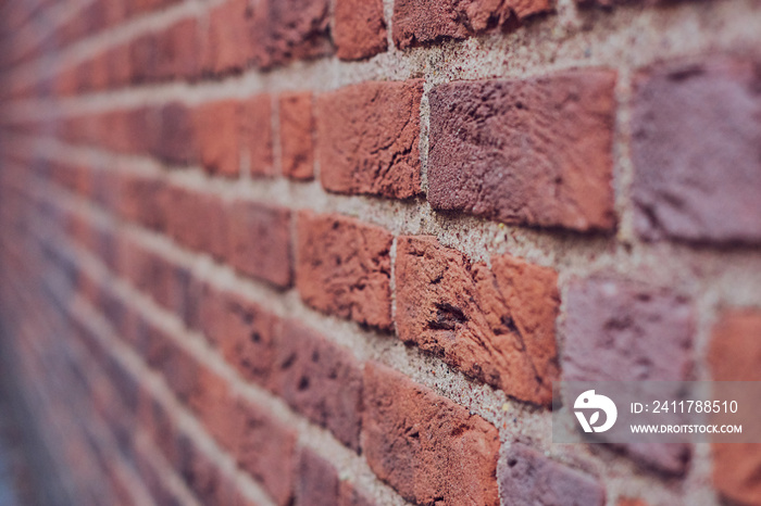 Red brick wall texture background