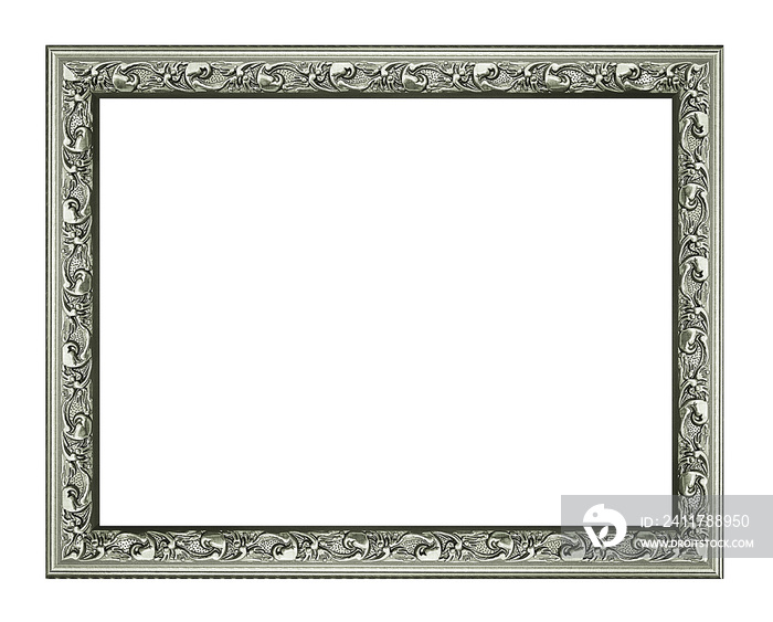 old silver frame for your picture, photo, image. beautiful vintage background