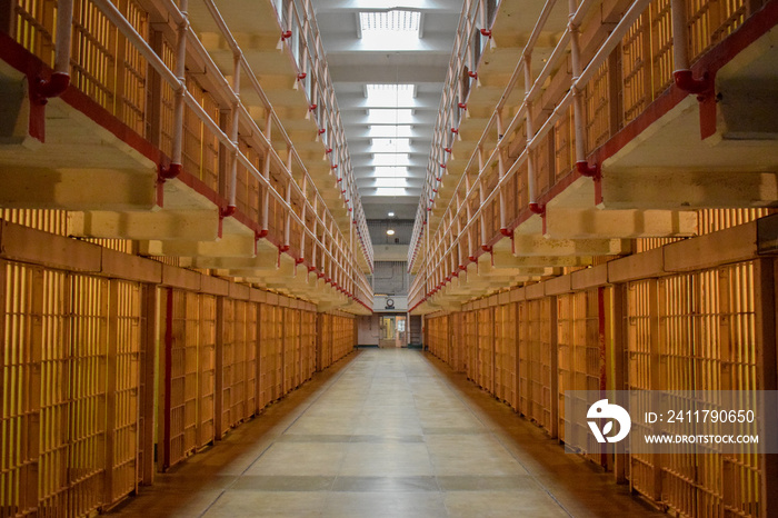 Inside Empty Alcatraz Cell Block