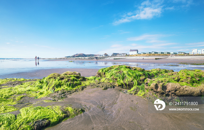 Scenic Coastal Town in Mid Wales, UK