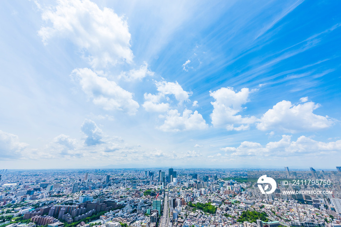 東京風景 Tokyo city skyline , Japan.