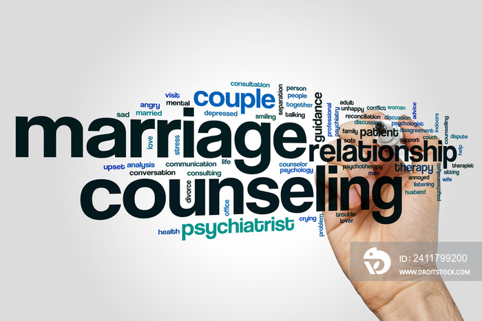 Marriage counseling word cloud