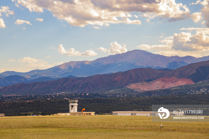 Afternoon view of the United States Air Force Academy Airfield