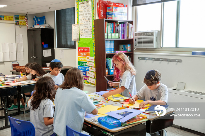 Children in a classroom