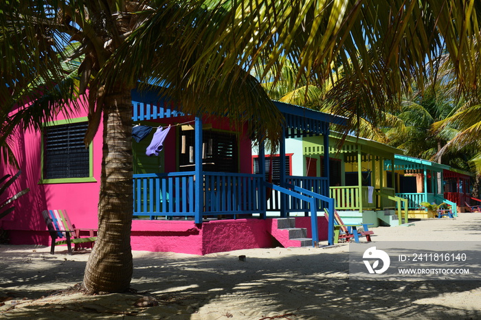 Bungalow Coloré Plage de Placencia Belize