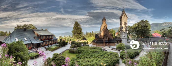 Norwegian wooden church