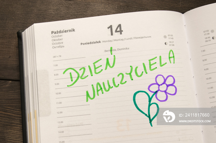 Dzień edukacji narodowej. Dzień nauczyciela.