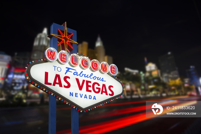 Welcome to fabulous Las Vegas neon sign