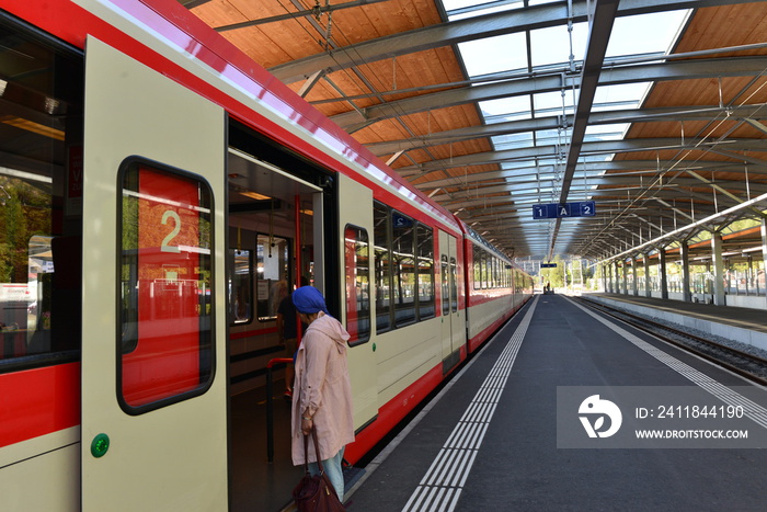 Bahnhof Täsch im Kanton Wallis