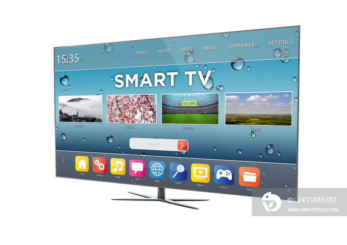television smart tv isolated