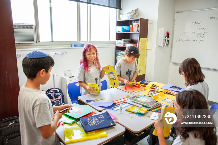 Children in a classroom