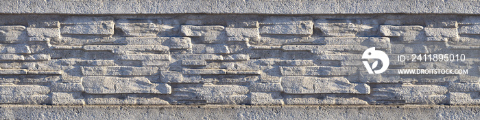 石栅栏纹理-建筑特征。具有浮雕和纹理的混凝土栅栏纹理，如sto
