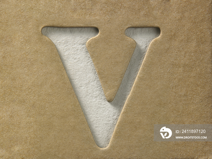 letter v