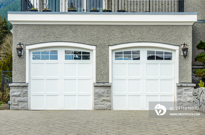 Garage door in Vancouver, Canada.