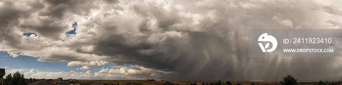 Storm clouds over Laramie Valley;  Wyoming