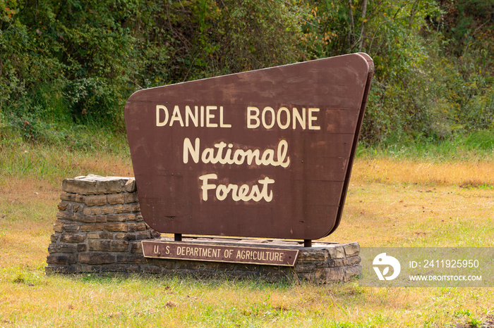 Daniel Boone国家森林农业部的标志