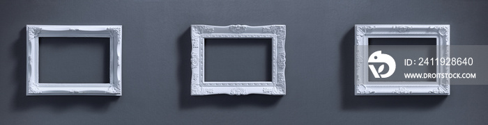 Wide design of picture frames set