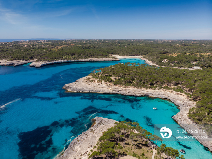 Calo des Borgit, Santanyi, Parc Natural de Mondragó, Mallorca, Balearic Islands, Spain