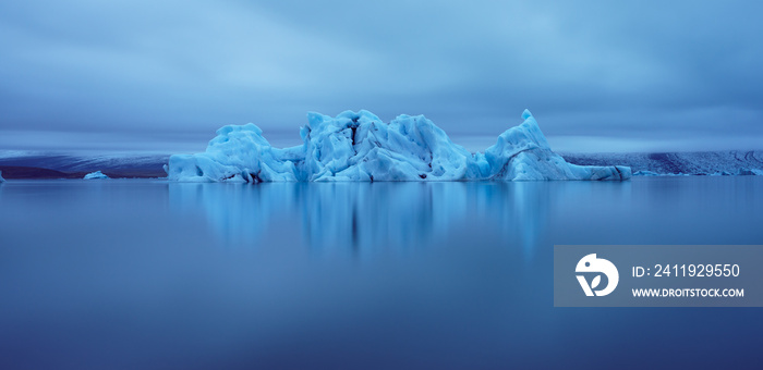 Iceberg on Jokulsarlon Glacier Lagoon, Iceland