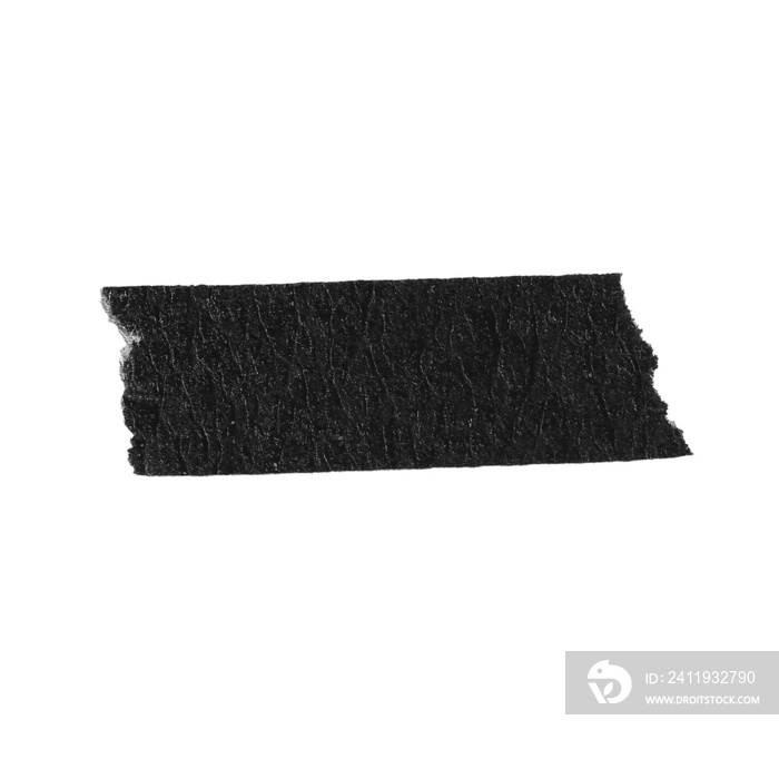 Black Matte Adhesive Torn Tape Objects