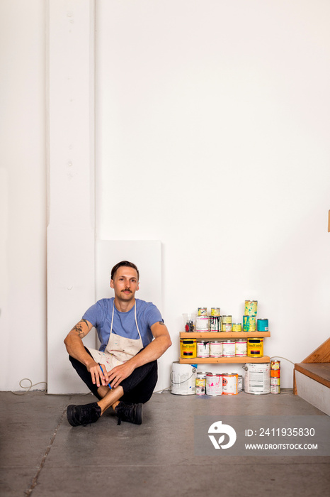 Man in his studio