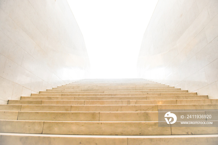 Marble staircase with stairs