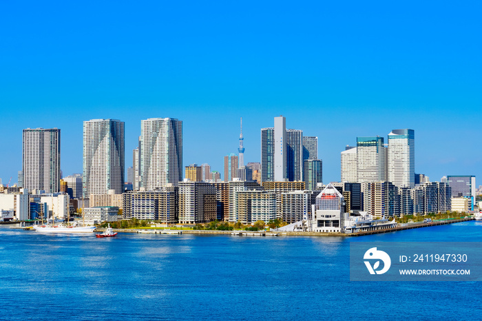 東京オリンピック選手村　晴海と勝どきの高層ビル　Tokyo Olympic Village, Harumi and Kachidoki skyscrapers